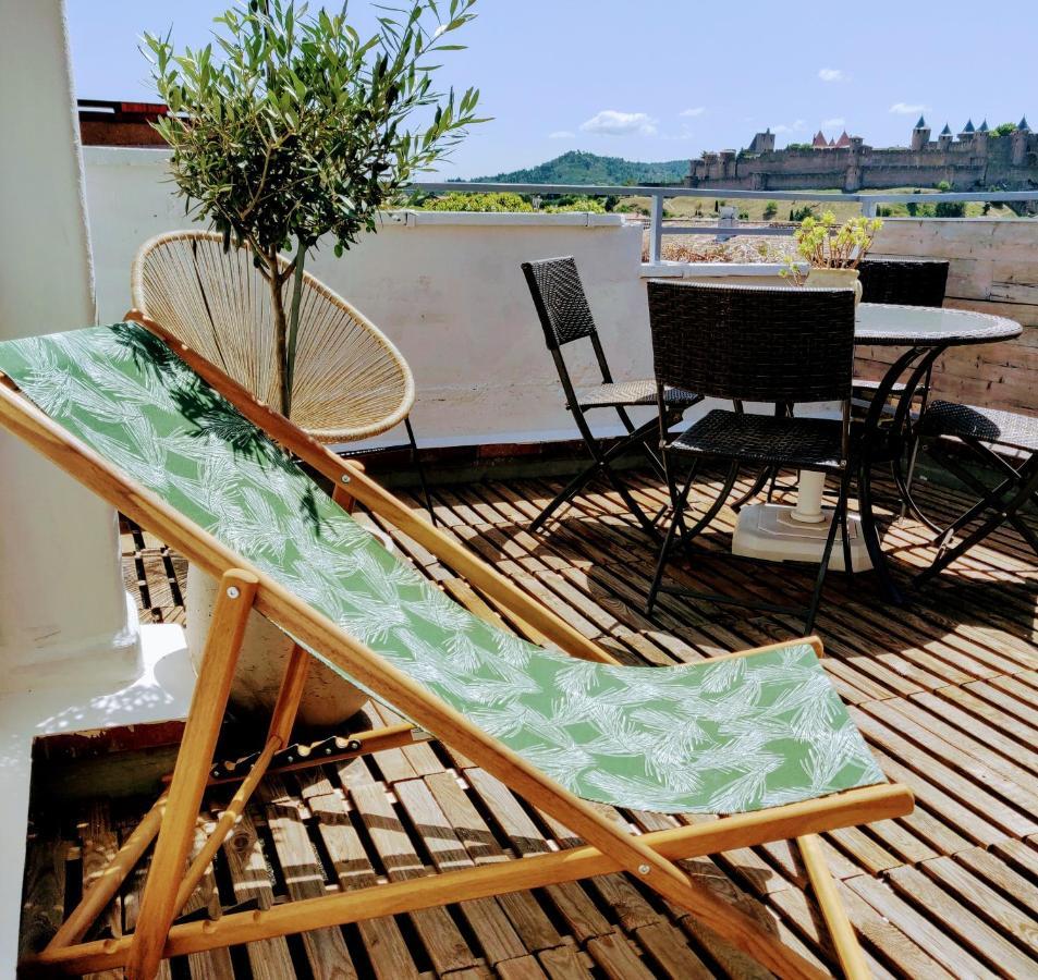 Appartement L'Oliveraie - La Cite Plein Les Yeux Carcassonne Ngoại thất bức ảnh